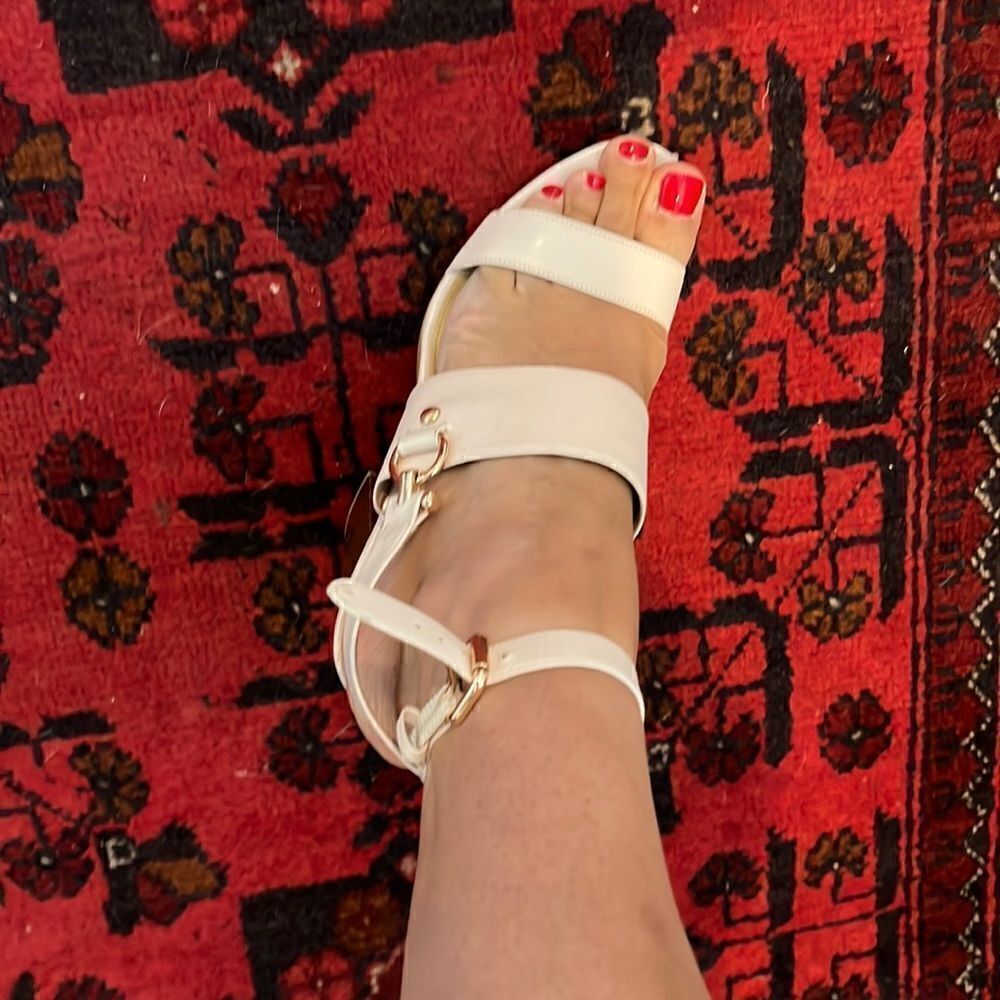 Coach Tan Block Heels